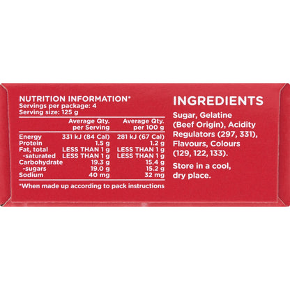Aeroplane Original Strawberry Flavoured Jelly 85g