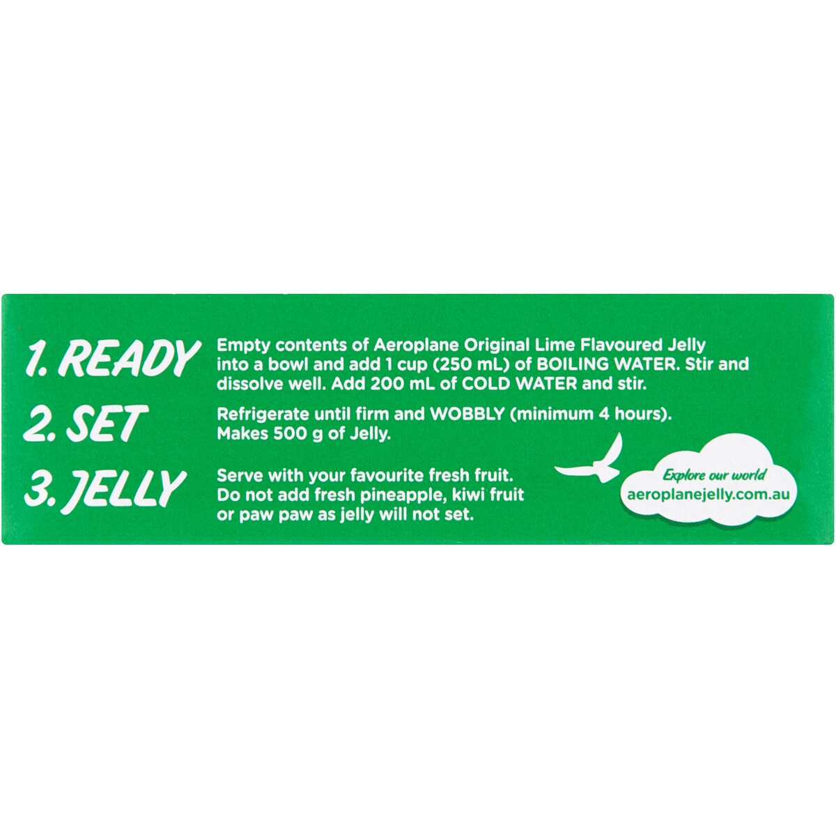 Aeroplane Original Lime Flavoured Jelly 85g