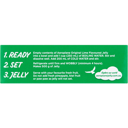 Aeroplane Original Lime Flavoured Jelly 85g
