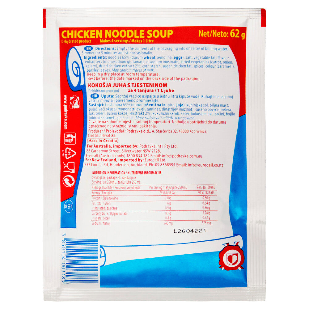 Podravka Chicken Noodle Soup - 62g