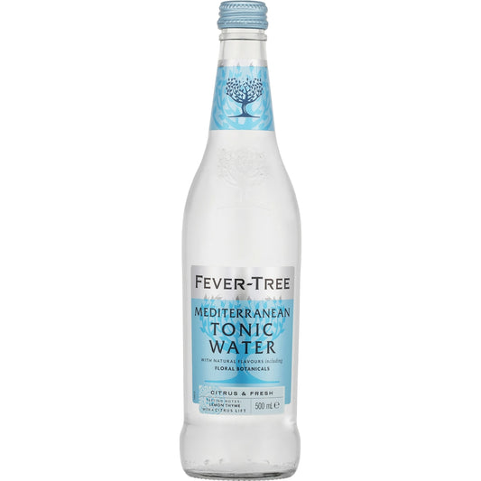 Fever-tree Mediterranean Tonic Water Bottles 500ml