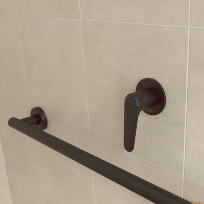 Homecare By Caroma Bath Shower Mixer - Black Matte - 80 x 120mm