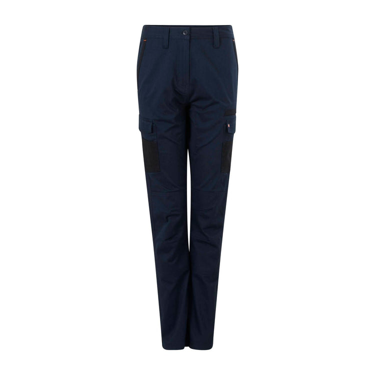 Citeco Women S Navy Cotton Stretch Cargo Pant Size 18