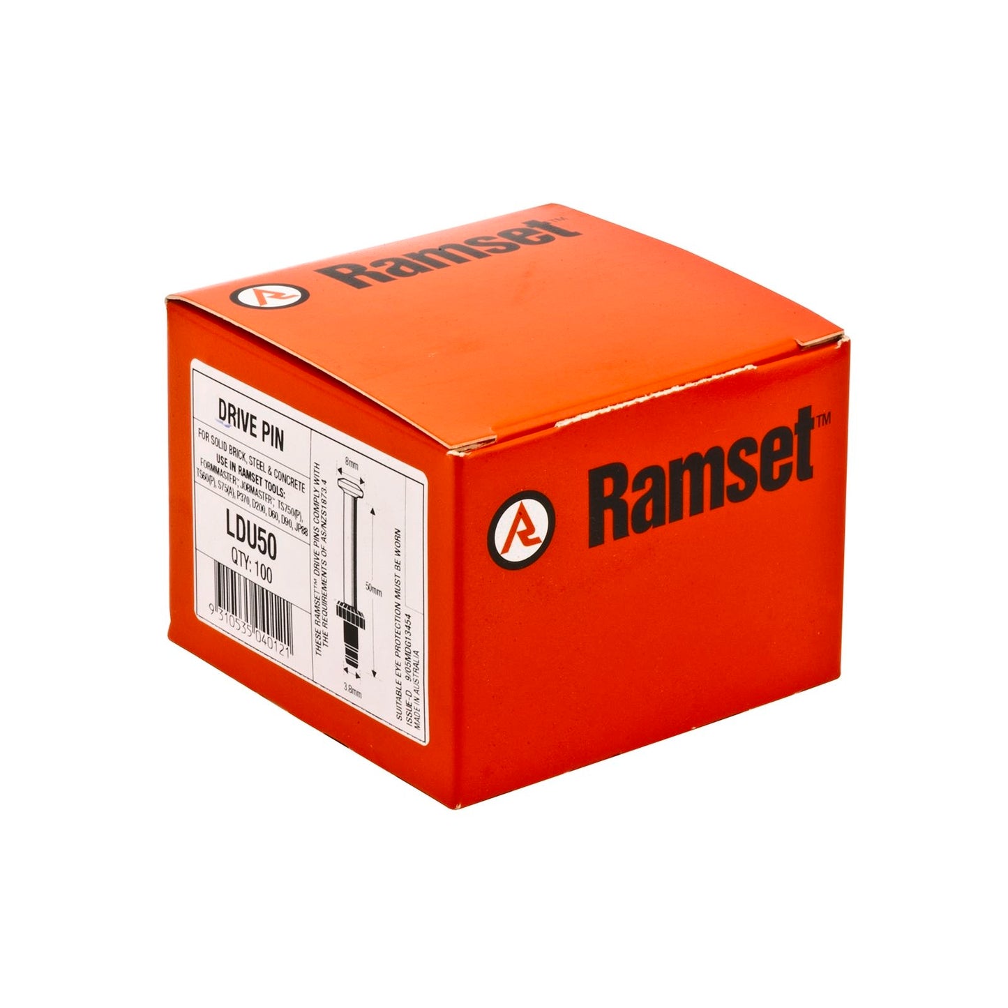 Ramset Nail Gun Drive Pins - 3.8 x 50mm - 100 Pack