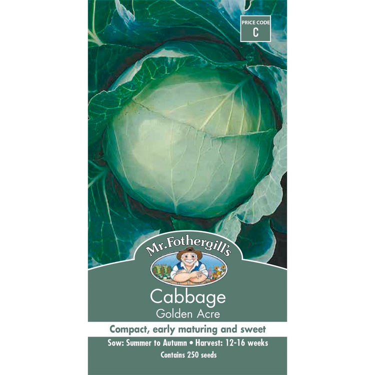 Mr Fothergill Cabbage Golden Acre Seeds