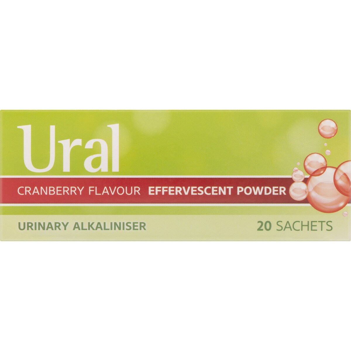 Ural Effervescent Powder Sachets Cranberry 20 pack