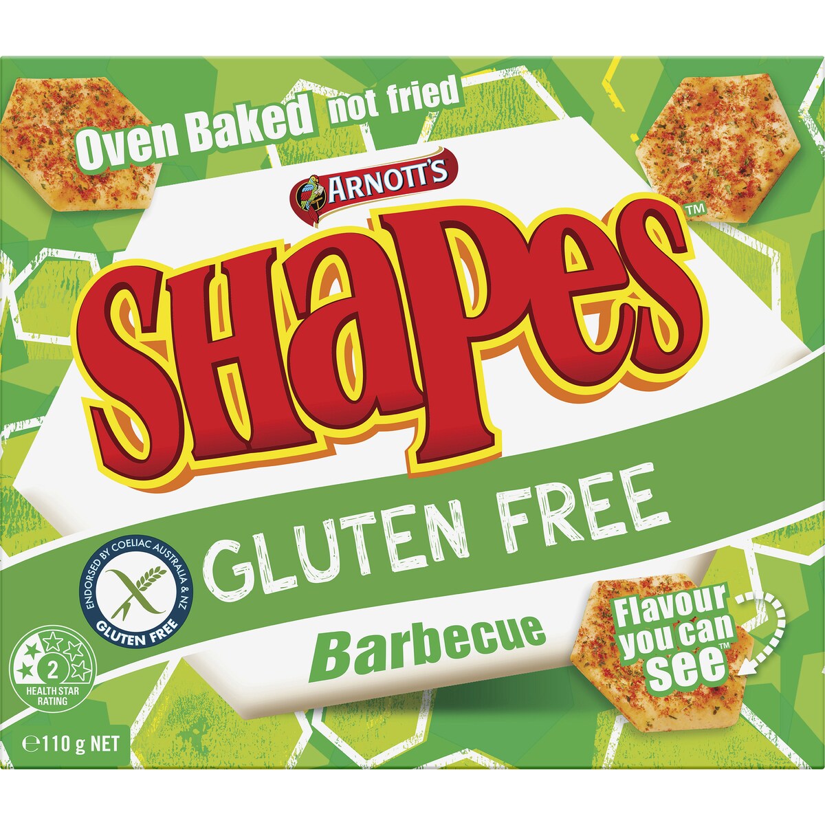Arnotts Gluten Free Shapes Barbecue 110g