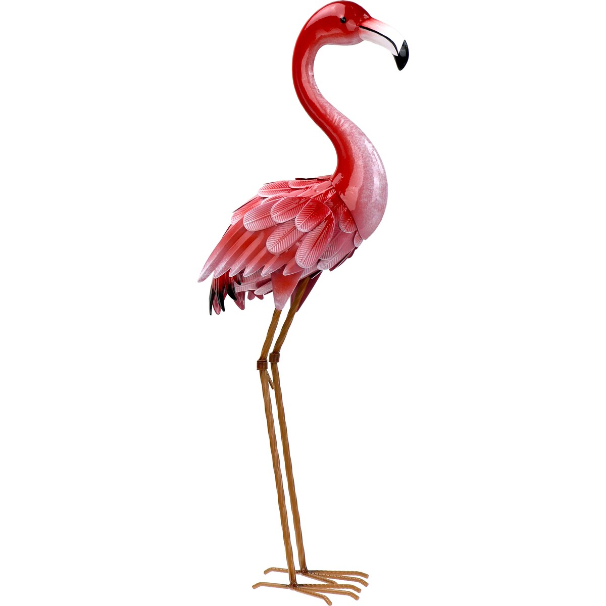 Green Gardener Metal Flamingo Each