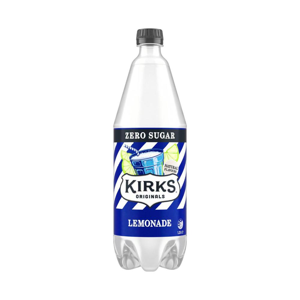 Kirks Lemonade Sugar Free Soft Drink - 1.25L