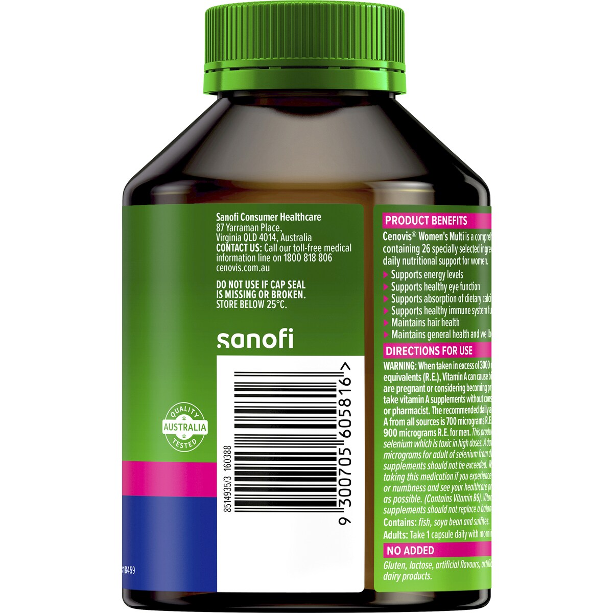 Cenovis Women's Multivitamin Capsules Multi Vitamin For Energy 100 pack