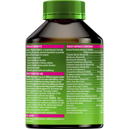 Cenovis Womens Multivitamin Capsules Multi Vitamin For Energy 100 pack