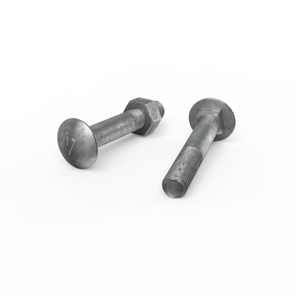 Zenith M10 x 60mm - Hot Dip Galvanised Cup Head Bolts & Nuts
