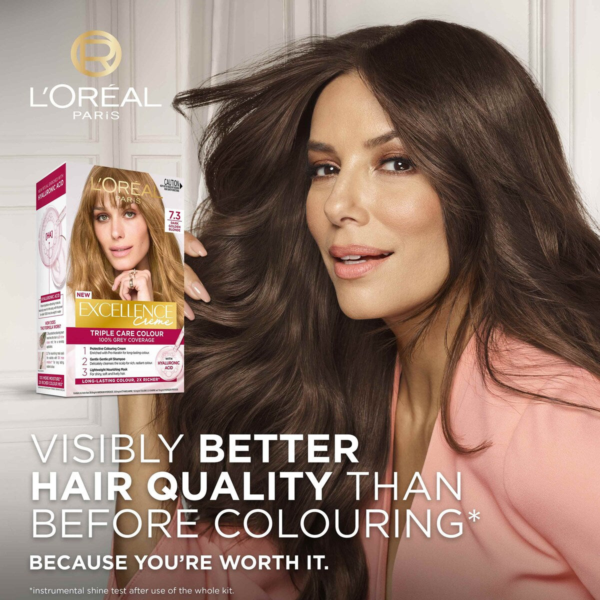 L'oreal Excellence Creme Hair Colour 7.3 Dark Golden Blonde Each
