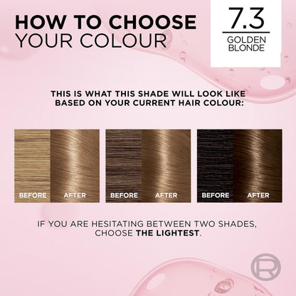 L'oreal Excellence Creme Hair Colour 7.3 Dark Golden Blonde Each