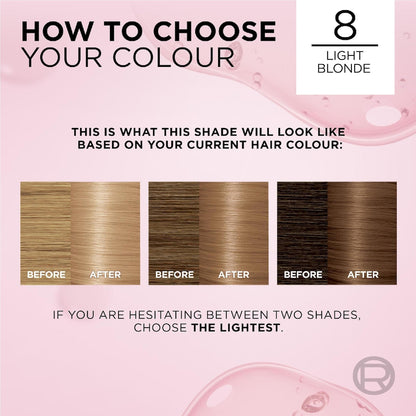 Loreal Paris Excellence Creme Hair Colour 8 Blonde Each