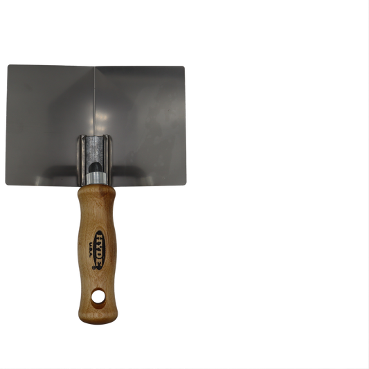 Hyde Plasterboard Inside Corner Tool - 4 Inch Stainless Steel - Durable