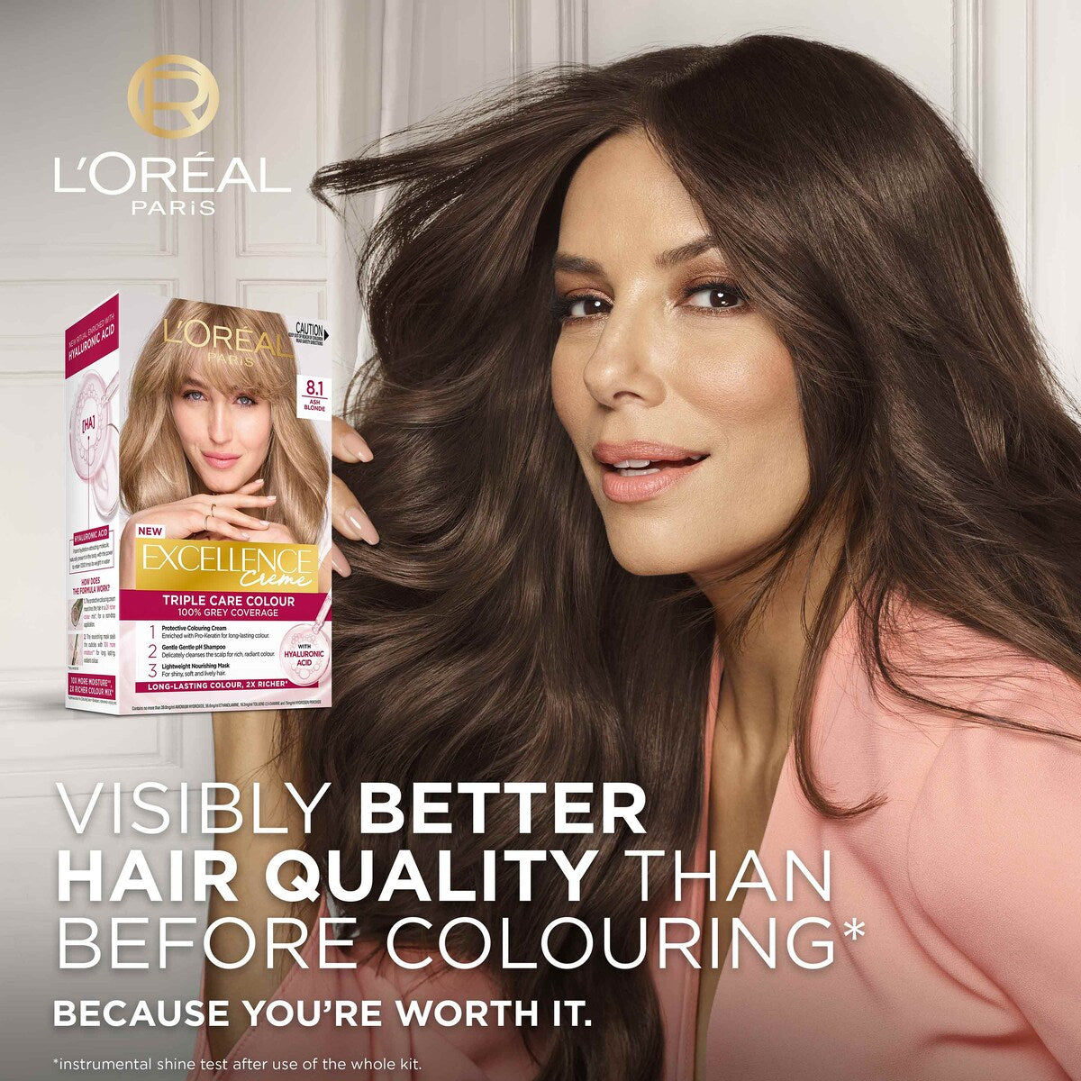 Loreal Excellence Creme Hair Colour 8.1 Ash Blonde Each
