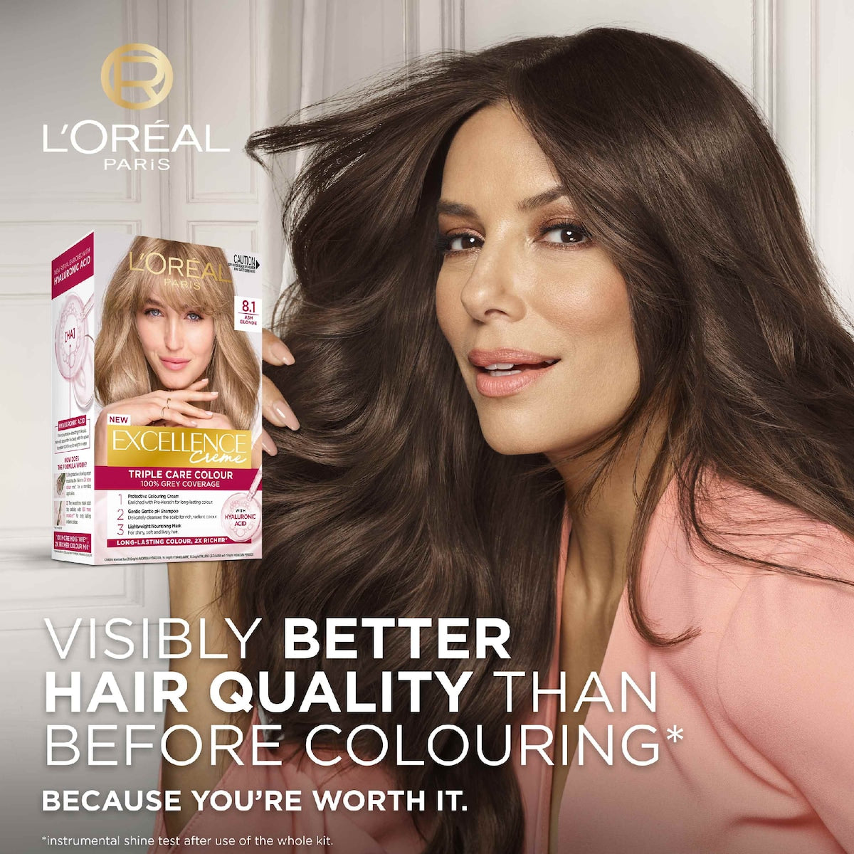 Loreal Paris Excellence Creme Hair Colour 8.1 Ash Blonde Each