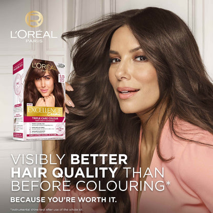 Loreal Paris Excellence Creme Hair Colour 5.15 Natural Frosted Brown Each