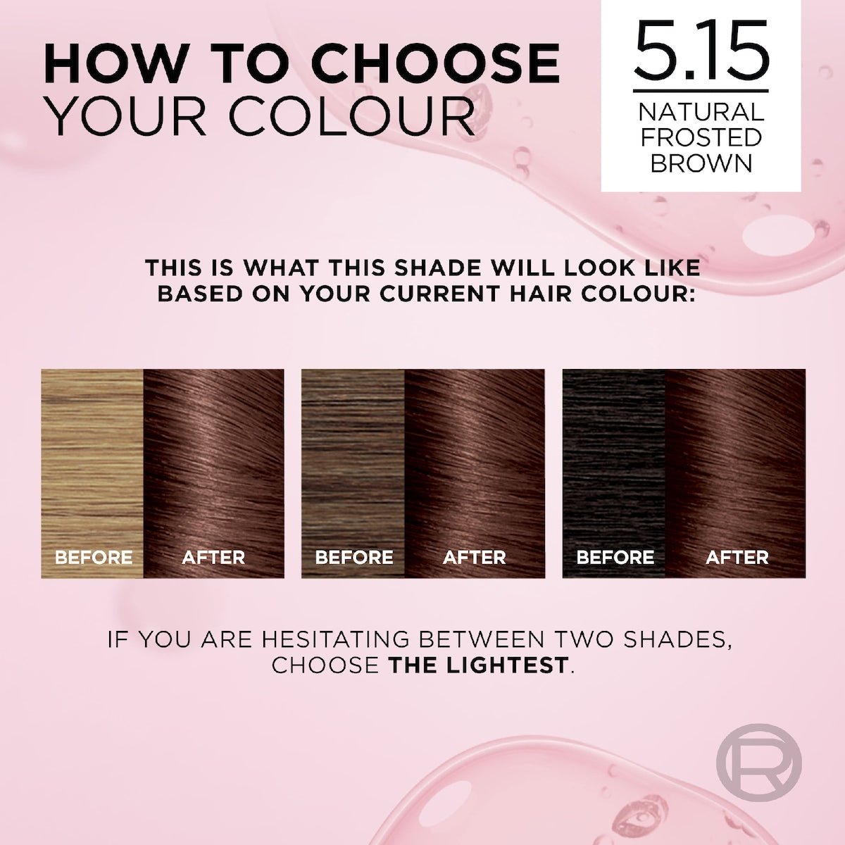 Loreal Paris Excellence Creme Hair Colour 5.15 Natural Frosted Brown Each