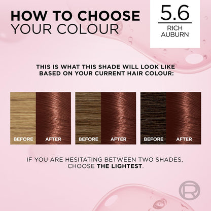 L'oreal Excellence Creme Hair Colour 5.6 Rich Auburn Each