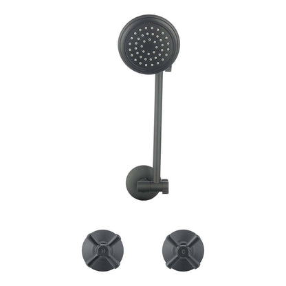 Mondella Cadenza Matte Black 1/2 Turn All Directional Shower Set