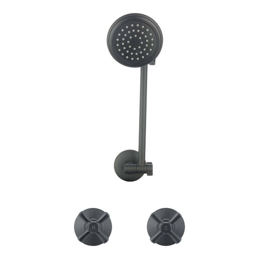 Mondella Cadenza Matte Black 1/2 Turn All Directional Shower Set