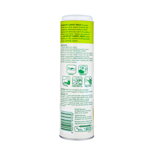 Air Wick Carpet Fresh Country Vanilla - 500g