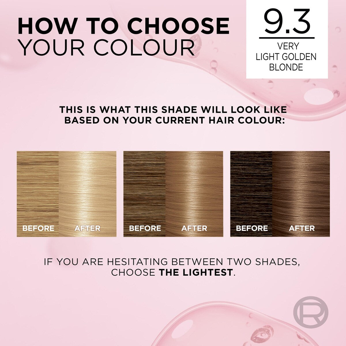 L'oreal Excellence Creme Hair Colour 9.3 Light Golden Blonde Each