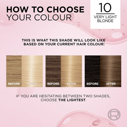 L'oreal Excellence Creme Hair Colour 10 Very Light Blonde Each