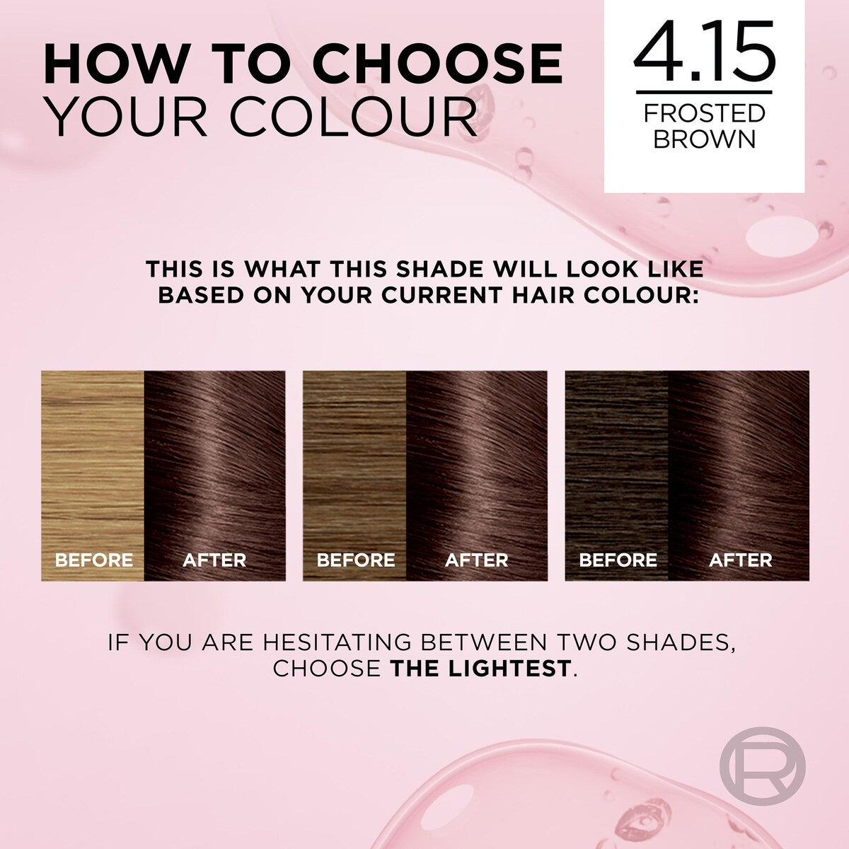 Loreal Excellence Creme Hair Colour 4.15 Dark Frosted Brown Each