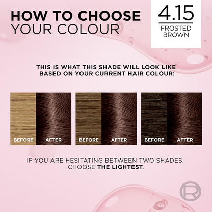 Loreal Paris Excellence Creme Hair Colour 4.15 Dark Frosted Brown Each