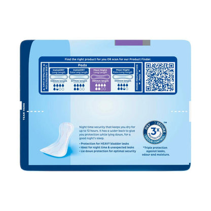 Tena Incontinence Night Pads Maxi Long - 6 pack
