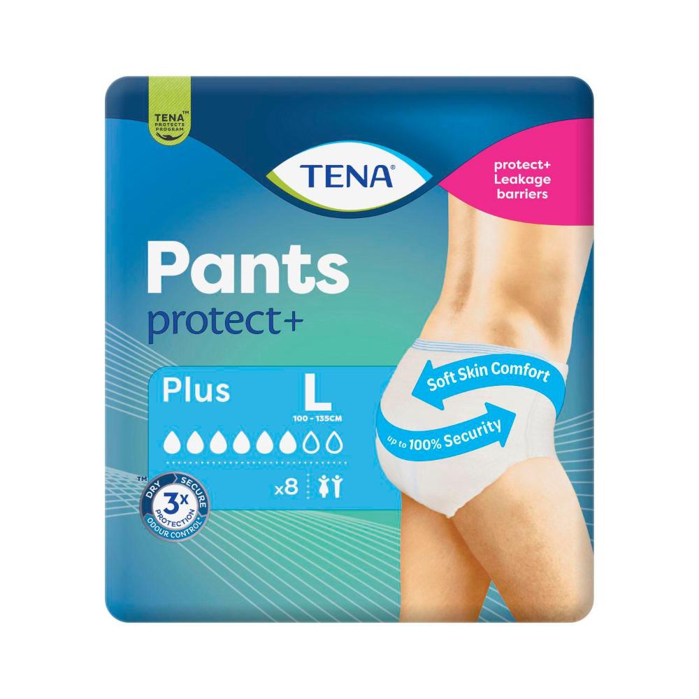 Tena Incontinence Pants Plus Large - 8 pack