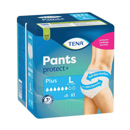 Tena Incontinence Pants Plus Large - 8 pack