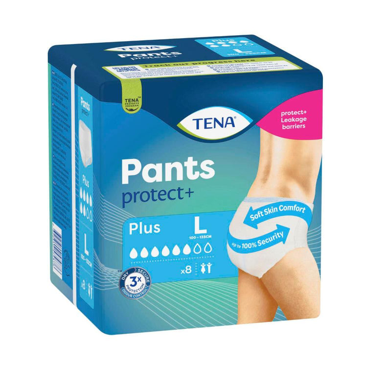 Tena Incontinence Pants Plus Large - 8 pack
