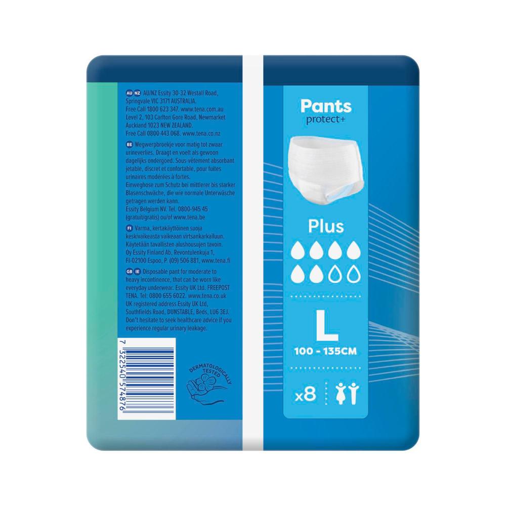 Tena Incontinence Pants Plus Large - 8 pack