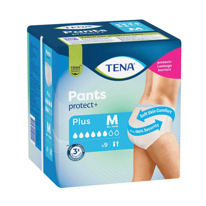 Tena Incontinence Pants Plus Medium - 9 pack