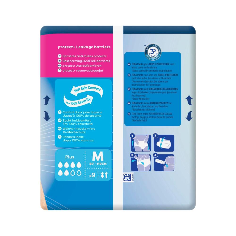 Tena Incontinence Pants Plus Medium - 9 pack