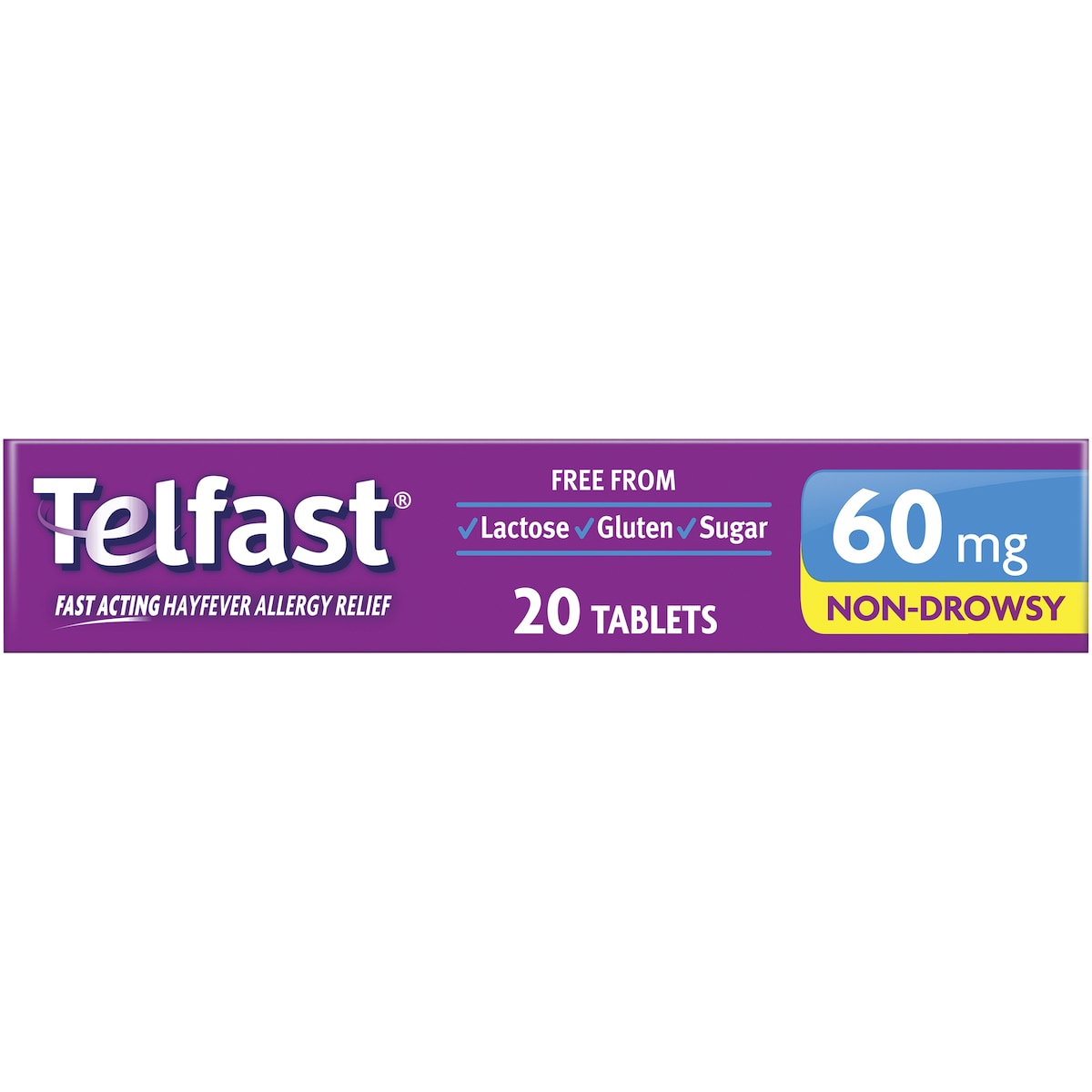 Telfast Hayfever Allergy Relief 60mg Antihistamine Tablets 20 Pack