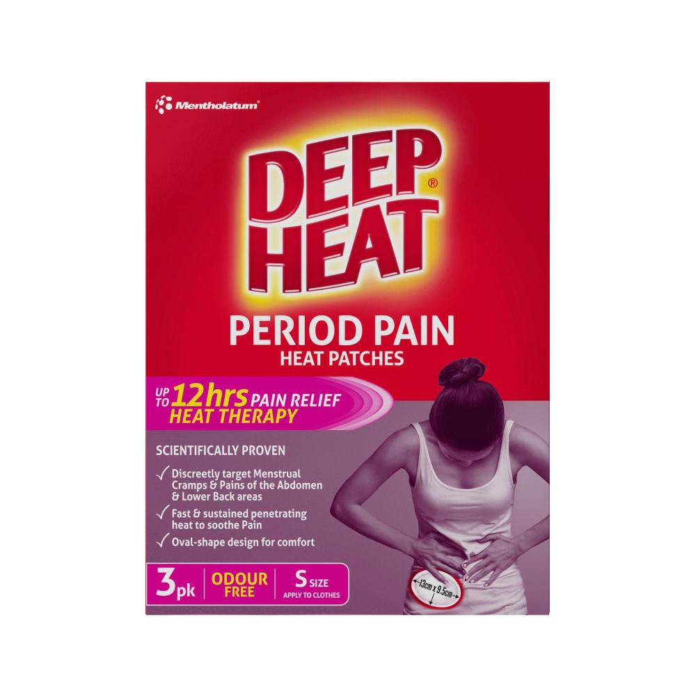 Deep Heat Period Pain Heat Patches - 3 pack
