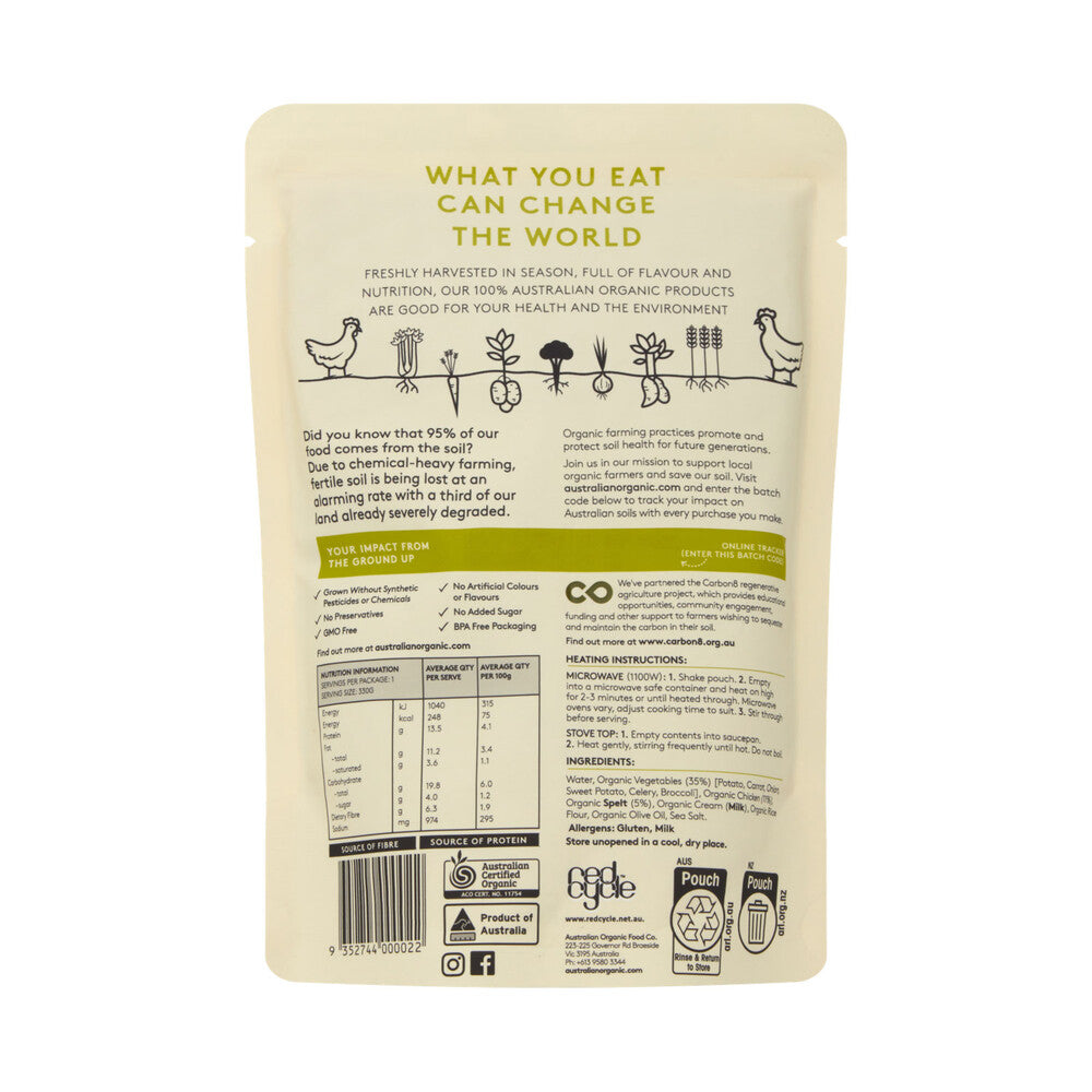 Australian Organic Chicken & Vegetable Soup - 330g
