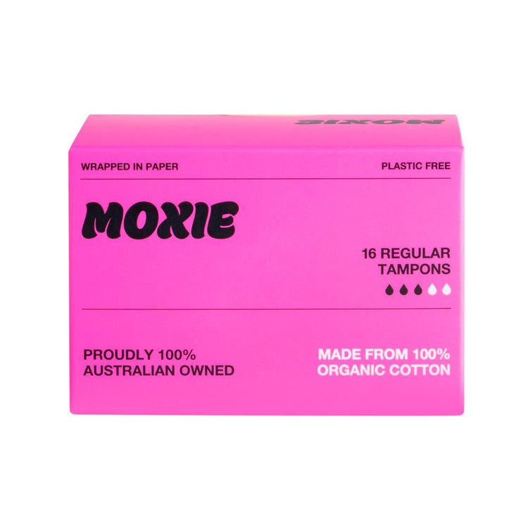 Moxie Tampons 100% Organic Cotton Regular - 16 pack