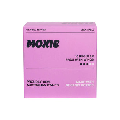 Moxie Pads Organic Day Regular - 10 pack