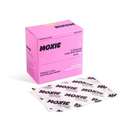 Moxie Pads Organic Day Regular - 10 pack