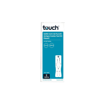 Touchbio 2 In1 Home Test Kit Influenza A & B Covid 19 - 2 pack