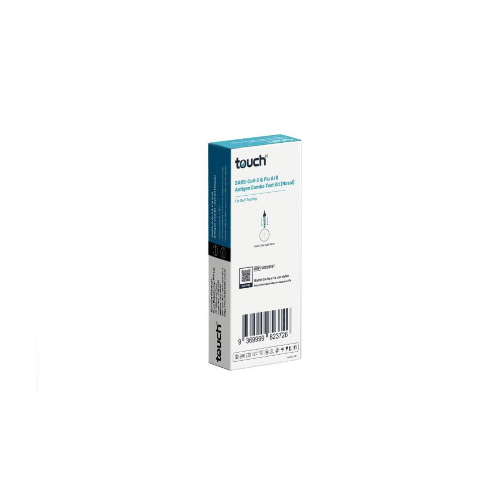Touchbio 2 In1 Home Test Kit Influenza A & B Covid 19 - 2 pack
