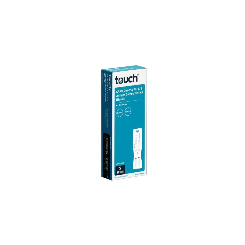 Touchbio 2 In1 Home Test Kit Influenza A & B Covid 19 - 2 pack