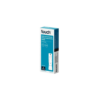 Touchbio 2 In1 Home Test Kit Influenza A & B Covid 19 - 2 pack