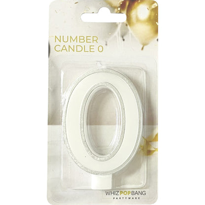 Whiz Pop Bang Number Candle 0 Assorted Each
